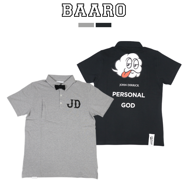 ジョンデリック John Derrick公式オンラインショップ Baaro ベーロ 雲 キャラクター Baaro Polo Shirt 002 ベーロポロシャツ
